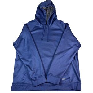 Tek Gear Training Mens XXL Navy Blue Performance Fleece Hoodie Sweatshirt Raglan